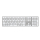 Klawiatura SILVER MONKEY Alu Keys Premium Backlight White SMA255